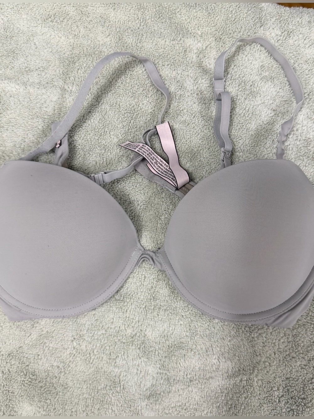 Victoria Secret Light Gray T-Shirt Bra Size 36C